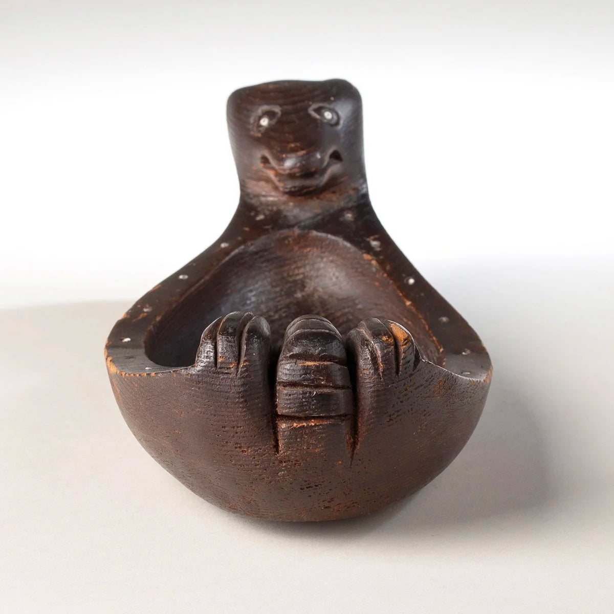 TLINGIT SPIRIT WOLF CEREMONIAL BOWL