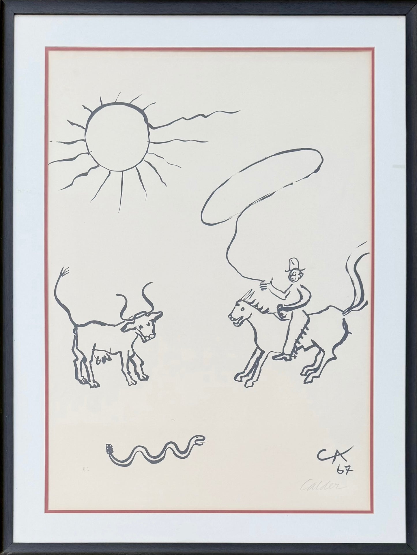 Alexander CALDER, Cowboy - 1967