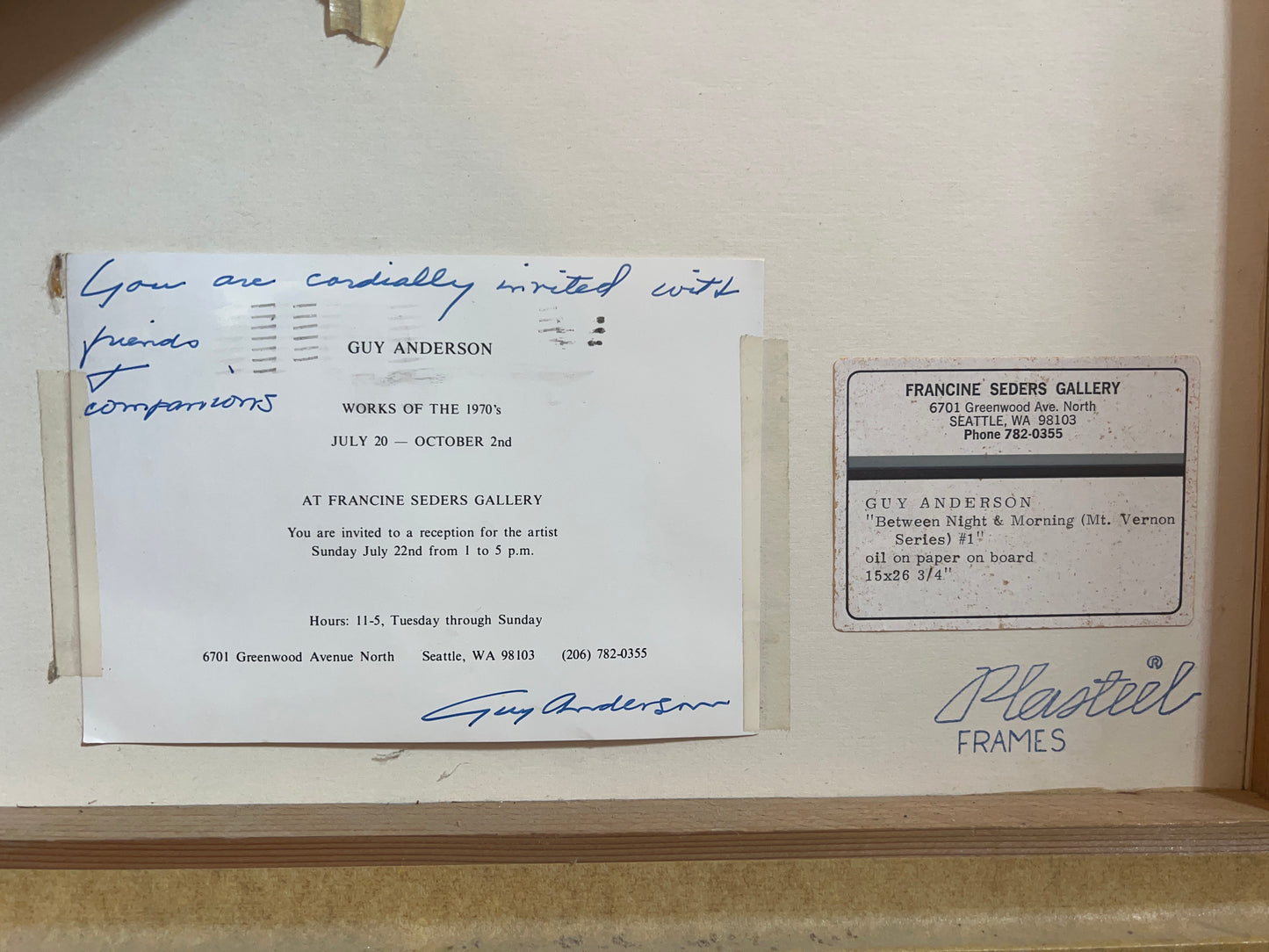 Guy Anderson, Between Night and Day (Mt. Vernon Series) #1, 1976