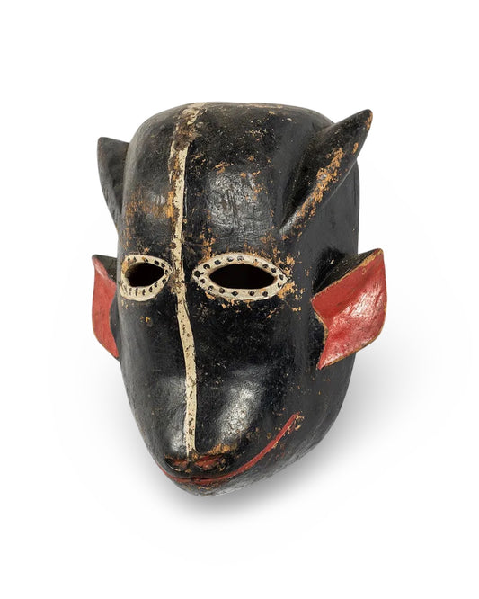 Ibibio Polychromed Zoomorphic Mask