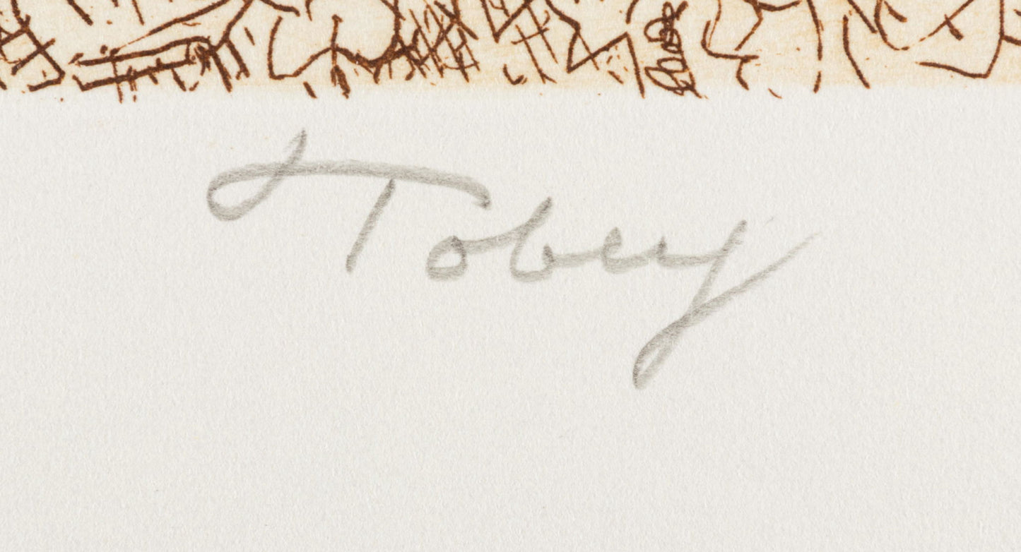 Mark Tobey (American, 1890-1976) Psaltry-2nd Form, 1974