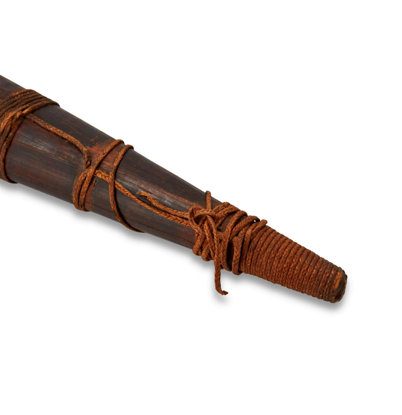 A 19th Century Maori "Putorino" wooden wind instrument
