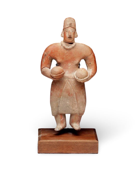 Colima Flat of Standing Female w/ Food Bowls