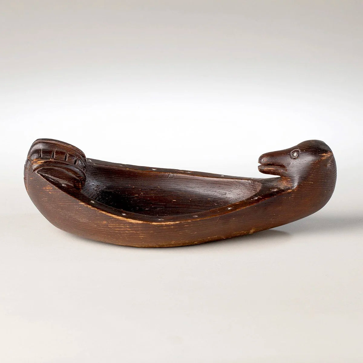 TLINGIT SPIRIT WOLF CEREMONIAL BOWL