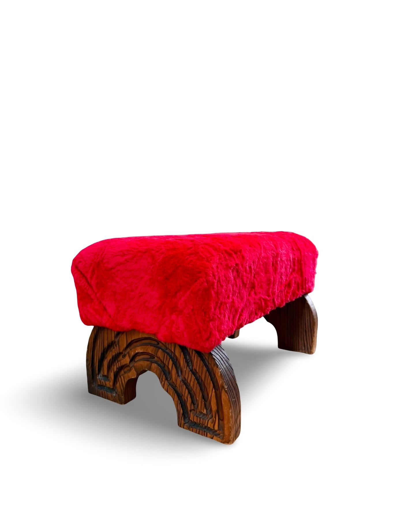 Witco red Velvet Bench