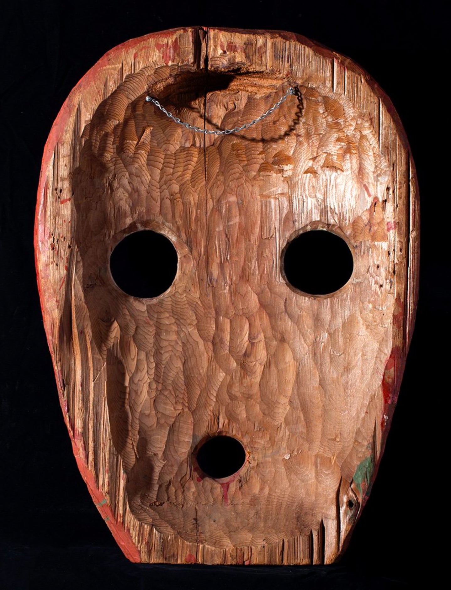 MONUMENTAL  KWAKIUTL DZUNUKWA MASK