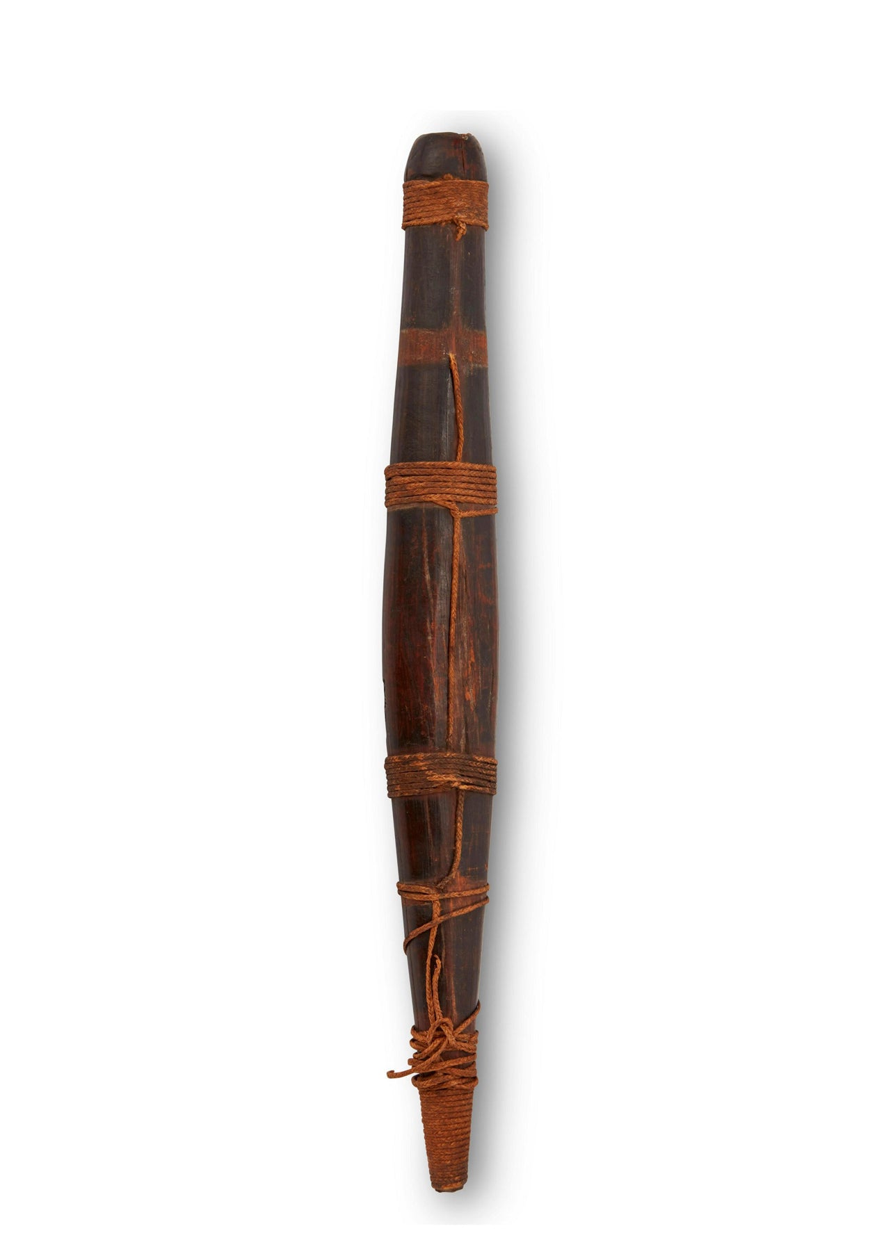 A 19th Century Maori "Putorino" wooden wind instrument