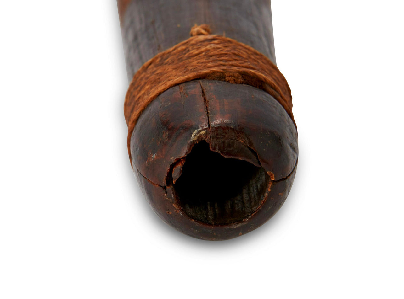 A 19th Century Maori "Putorino" wooden wind instrument