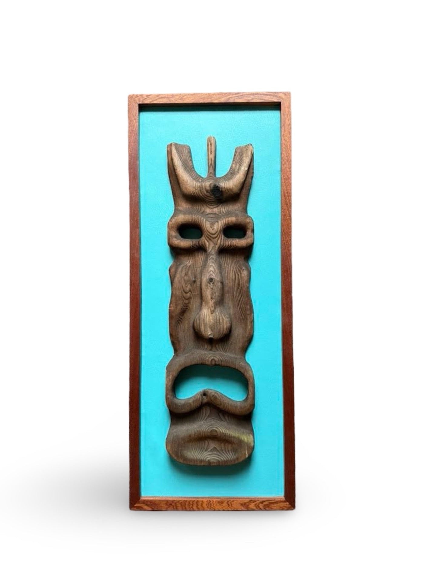 Mid Century Gale Haner Wood Tiki Mask