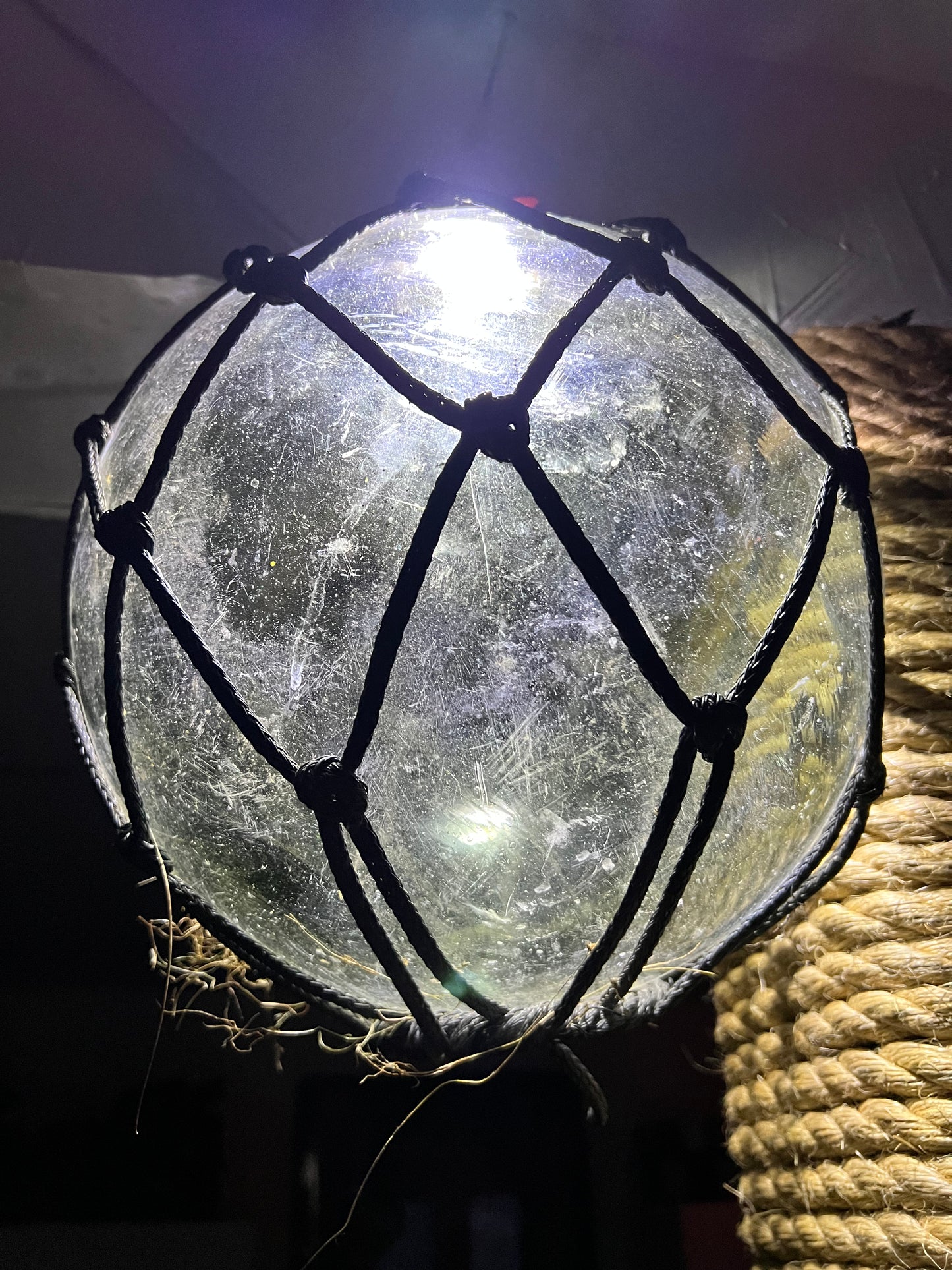 L Antique Glass Net Float