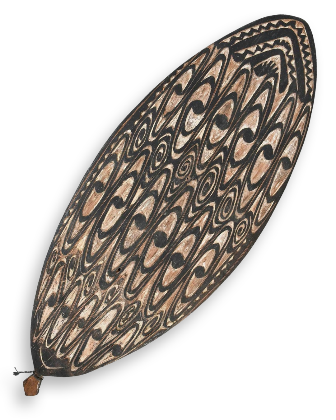 Carved Sago Platter, PNG